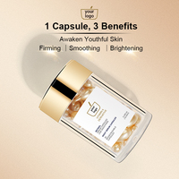 Capsules de sérum anti-âge personnalisées pour le visage Rétinol anti-rides rapide avec peptides et ensemble OEM de blanchiment au squalane