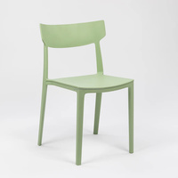 Chaise de salle à manger ergonomique empilable en polypropylène brun