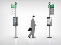 Pantalla de publicidad de parada de autobús al aire libre, luz de energía Solar, poste Vertical, tablero de señal, estación electrónica, señal de parada de autobús, señalización Digital