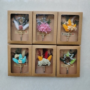Bouquet <span class=keywords><strong>di</strong></span> <span class=keywords><strong>Fiori</strong></span> Secchi Fatto a Mano per San Valentino, Biglietto d'<span class=keywords><strong>Auguri</strong></span> 3D 'Ti Amo', Mini Biglietto con <span class=keywords><strong>Fiori</strong></span> Essiccati - Product Image 2