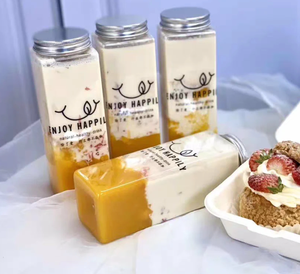 Bouteille en plastique PET rectangulaire jetable de <span class=keywords><strong>500</strong></span> ml, bouteille en plastique pour jus, en stock - Product Image 2