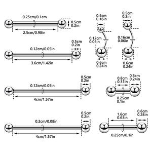 Zesen Titanium Straight Barbells Ear Helix <span class=keywords><strong>Tragus</strong></span> <span class=keywords><strong>Piercing</strong></span> Industrial Pezón Anillo Lengua <span class=keywords><strong>Piercing</strong></span> Mujeres Hombres <span class=keywords><strong>Piercing</strong></span> Joyería - Product Image 3