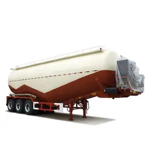 40ton 50ton V Type Bulk Cement Tank Trailer 3axle Cement Bulker Soil Sand Silo Tanker Pneumatic Semi Truck Trailer For Sale