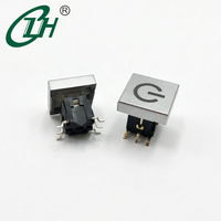 Interrupteurs tactiles personnalisés, interrupteur à bouton-poussoir vertical 6*6mm, 1NO 6 broches, interrupteur à clé autobloquant, 30V 0.03A