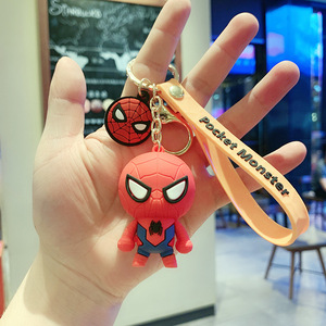 Portachiavi in PVC e Silicone con Personaggi <span class=keywords><strong>Marvel</strong></span> 3D, Spider-Man, Iron Man, Ciondolo Personalizzato per Auto e Borsa, Regalo Promozionale - Product Image 3