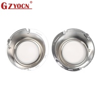 Paire de caches de feux antibrouillard chromés pour Peugeot 307 2006-2008 OE 7452HC 4041499 PG4221240, garniture de pare-chocs avant, vente en gros