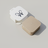 Emballage en pulpe moulée personnalisé pour écouteurs Bluetooth, boîte d'emballage en bagasse, emballage moulé en pulpe