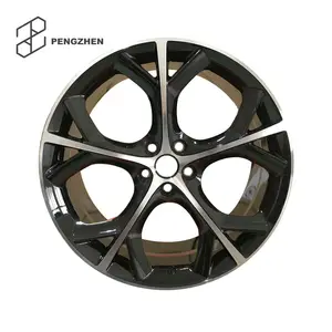 PENGZHEN one piece five spokes black high quality 5x108 18 19 20 inch forged wheels rims for jaguar f type