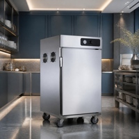 Fabricant de chariots chauffants commerciaux OEM en acier inoxydable pour aliments, armoires de maintien au chaud