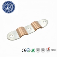 Barre omnibus en cuivre tressée sur mesure en forme de plaque, 300A 240V, nickelée, conducteurs électriques pour usage industriel