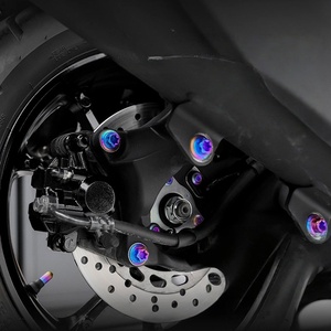 Vis de frein de moto lumineuses RVB de qualité GR5, finition PVD, vis à tête hexagonale en acrylique, quincaillerie de personnalisation pour moto - Product Image 4