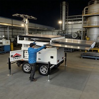 Trailer Kamera Keamanan Surya Multifungsi, Trailer CCTV Surya Besar untuk Pemantauan Tempat Parkir