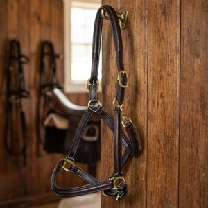 Harnais en cuir artisanal réglable pour cheval, très demandé, équipement équestre robuste pour cheval, fabricant Annabelle Equestrian - Product Image 3