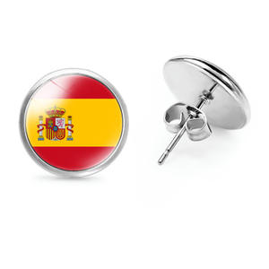 Pendientes de Botón de Piedra Natural con Forma de Animal, Estilo Europeo, para Mujer, Venta al por Mayor - Product Image 4