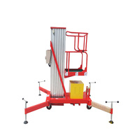 Plateforme élévatrice verticale en alliage d'aluminium CE ISO, élévateur monoplace, hauteur 24M, capacité 125-300KG, table 1.2x1.2M