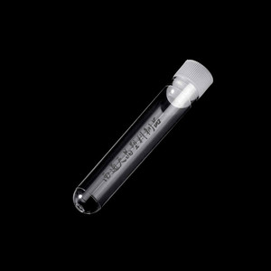 Tianjing Disposable <b>Plastic</b> Test <b>Tubes</b> 12x60mm 3ml With Pe Stopper Screen Printing For Laboratory Use - Product Image 1