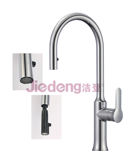 Grifos mezcladores de fregadero de cocina de latón de diseño moderno, grifos de pulverización de tracción de alta calidad - Product Image 2