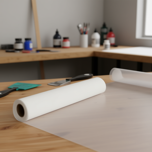 Maille de tissu pour sérigraphie, 3 yards, 1,27 mètres, tissage uni blanc, faible élasticité, pour fournitures d'impression - Product Image 2