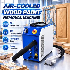 Mini <span class=keywords><strong>décapant</strong></span> de <span class=keywords><strong>peinture</strong></span> laser portatif à impulsions, nettoyeur de surface laser refroidi par air sans dommages pour le vernis et les taches sur le bois - Product Image 6