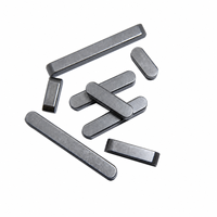 Clavette parallèle pour moyeu d'engrenage en acier au carbone, finition brillante, clavette plate, tailles de 8 mm à 20 mm, modèle 3-60, pour entraînement dynamique et utilisation en applications de puissance