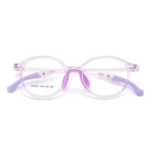 Monturas de Gafas Deportivas Tr90 para Adolescentes, Niños y Estudiantes, Antideslizantes, Diseño Circular de Marco Completo, Hechas en Danyang, Parte 60097 - Product Image 1