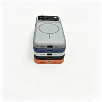 Coque de téléphone de luxe en TPU PC ultra-fine, effet mat, magnétique, anti-chute, antichoc pour iPhone 16 17 18 Pro Max