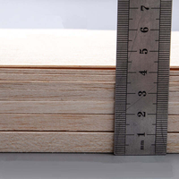Plaques de bois de balsa naturel, plusieurs épaisseurs, planches de bois clair non finies pour le bricolage, la modélisation et la décoration de mini-jardins