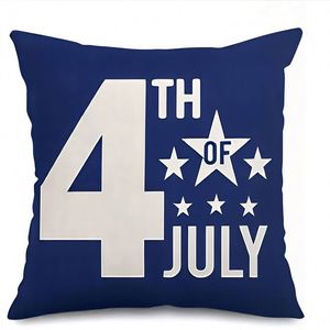 Independence Day Pillow Throw Pillowcase Polyester Linen Suitable for Bedroom Living Room Sofa <b>Cushion</b> Cover - Product Image 4