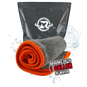 Chiffons de nettoyage en microfibre personnalisés serviettes propres lavables <span class=keywords><strong>serviette</strong></span> de séchage de voiture en microfibre boucle torsadée - Product Image 1