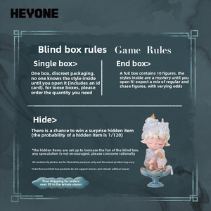 HEYONE Black Play <span class=keywords><strong>MIMI</strong></span> Figura de Acción Coleccionable de PVC Estilo Chino Ecológico de las Cuatro Estaciones en Caja Sorpresa, Adornos de Juguete - Product Image 6