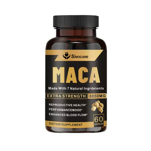 Supplément de Maca Premium Maca Ginseng Capsules pour Hommes Vitalité et Énergie Boost Capsules de Racine de Maca Capsules de Racine de Maca Noire - Product Image 1