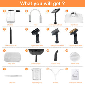 Mopa a Vapor Huahanxing, 1500W de Alta Potencia, Multifuncional, Portátil, Limpiador a Vapor de Alta Temperatura para el Hogar - Product Image 2