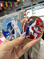 Pins en émail anime personnalisés, badges métalliques de personnages, pins en émail de dessins animés OEM pour collectionneurs, décoration de sac à dos, cadeau pour les fans