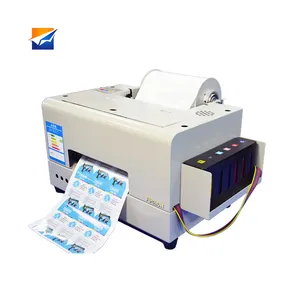 ZYJJ Impresora de etiquetas de color impermeable de seis colores Impresora de rollo Impresora de etiquetas 4x6 y Mini máquina de plotter de corte