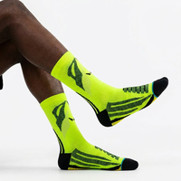 Chaussettes de sport mi-mollet en tricot haute performance, personnalisables avec logo, chaussettes de sport standard pour la course et le fitness