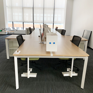 2025 nóng bán đồ nội thất hiện đại Bàn nhân viên bốn chỗ ngồi Máy Trạm văn phòng điều hành bàn - Product Image 4