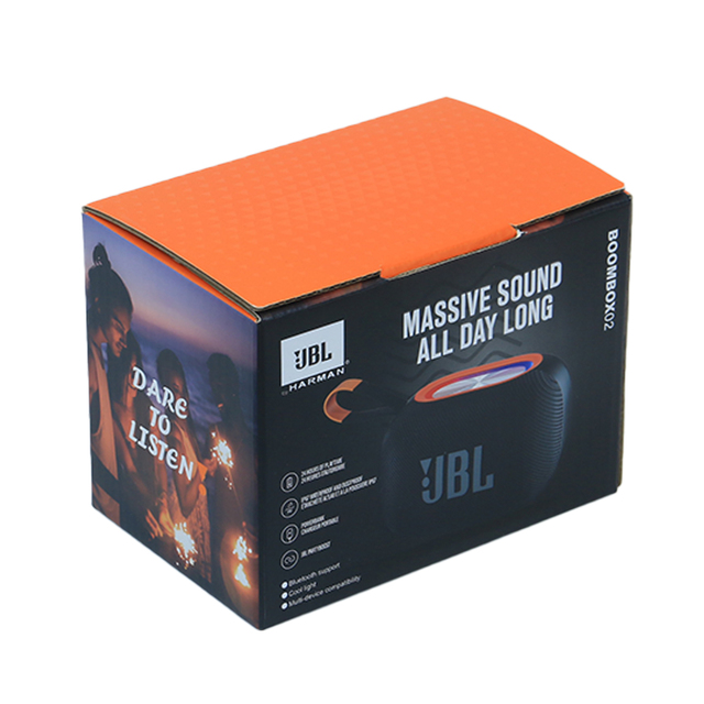 High-Quality Corrugated Bluetooth Speaker Gift Box Eco-Friendly Custom Printed Packaging Recyclable Corrugated Paper Box