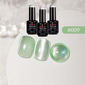 Tuomiya Moonlight Cat Eye <span class=keywords><strong>Gel</strong></span> Nails con perline acriliche da 20 mm effetto occhio di gatto e smalto rosso 9D per manicure fai da te - Product Image 1