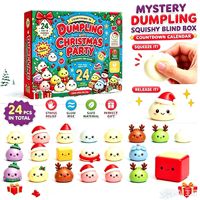 Calendrier de l'Avent DIY en forme de pain squishy à déchirer, boîte surprise, jouet anti-stress, cadeau pour les fêtes et la vente au détail