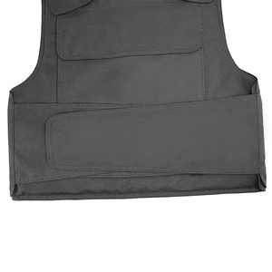Gilet tattico in poliestere balistico nero e aramide occultabile a prova di pugnalata giubbotto tattico da uomo - Product Image 5