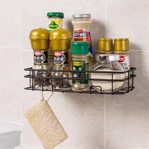 Zinc Alloy Corner Bathroom Racks Modern Hotel <b>Shower</b> Gel & Wash Baskets Punch-Free Standing <b>Storage</b> - Product Image 4