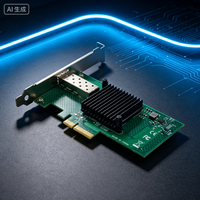 Adaptateur réseau à fibre optique X520-SR1 PCIe X4 à port unique 10G SFP