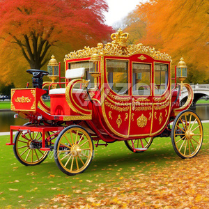 Calèche électrique royale de luxe à cabine fermée avec lampes décoratives, véhicule rétro à quatre roues pour service de tourisme en parc à thème - Product Image 5