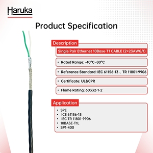 SPE Single Pair <span class=keywords><strong>Ethernet</strong></span> <span class=keywords><strong>10</strong></span> Base-T1 2X23AWG/1 Câbles de communication à conducteur en cuivre nu - Product Image 4