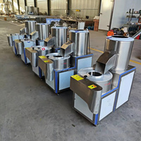 Australië Elektrische Taro Aardappelschiller Industriële Aardappelschillen En Wasmachine Versnippert Wortelgroente Aardappelsnijmachine