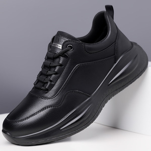 Nouvelles Chaussures de Course en Cuir pour Hommes, Tendance Été 2026, à Semelles Épaisses, Style Sportif et Urbain - Product Image 3