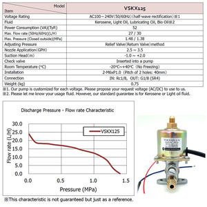 Tête de brûleur à gaz, brûleur à huile, <span class=keywords><strong>pompe</strong></span> électromagnétique VSC63A5 VSC90A5 VSKX125 <span class=keywords><strong>pour</strong></span> chaudière à carburant diesel, méthanol, alcool - Product Image 6