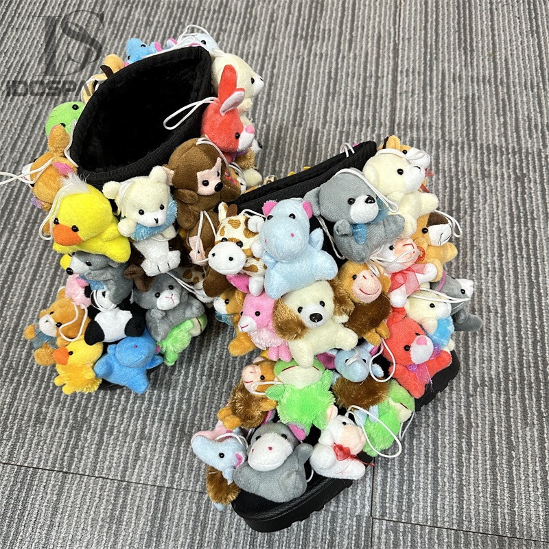 【DEINET】TEDDY BEAR BUCKLE BOOTS★韓国人気★ 追跡付 Teddy Bear Pastel Platform Boots – KOI footwear