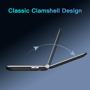 UNIWA V202T 2.4 pollici 1.77 pollici classico Design a <span class=keywords><strong>conchiglia</strong></span> con pulsante SOS incorporato HAC tastiera cellulare 4G Flip Phone - Product Image 3