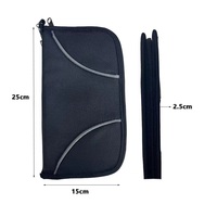 Portefeuille de voyage anti-RFID pour passeport, porte-documents antivol, organiseur de voyage multi-emplacements pour passeport, cartes de crédit et argent liquide